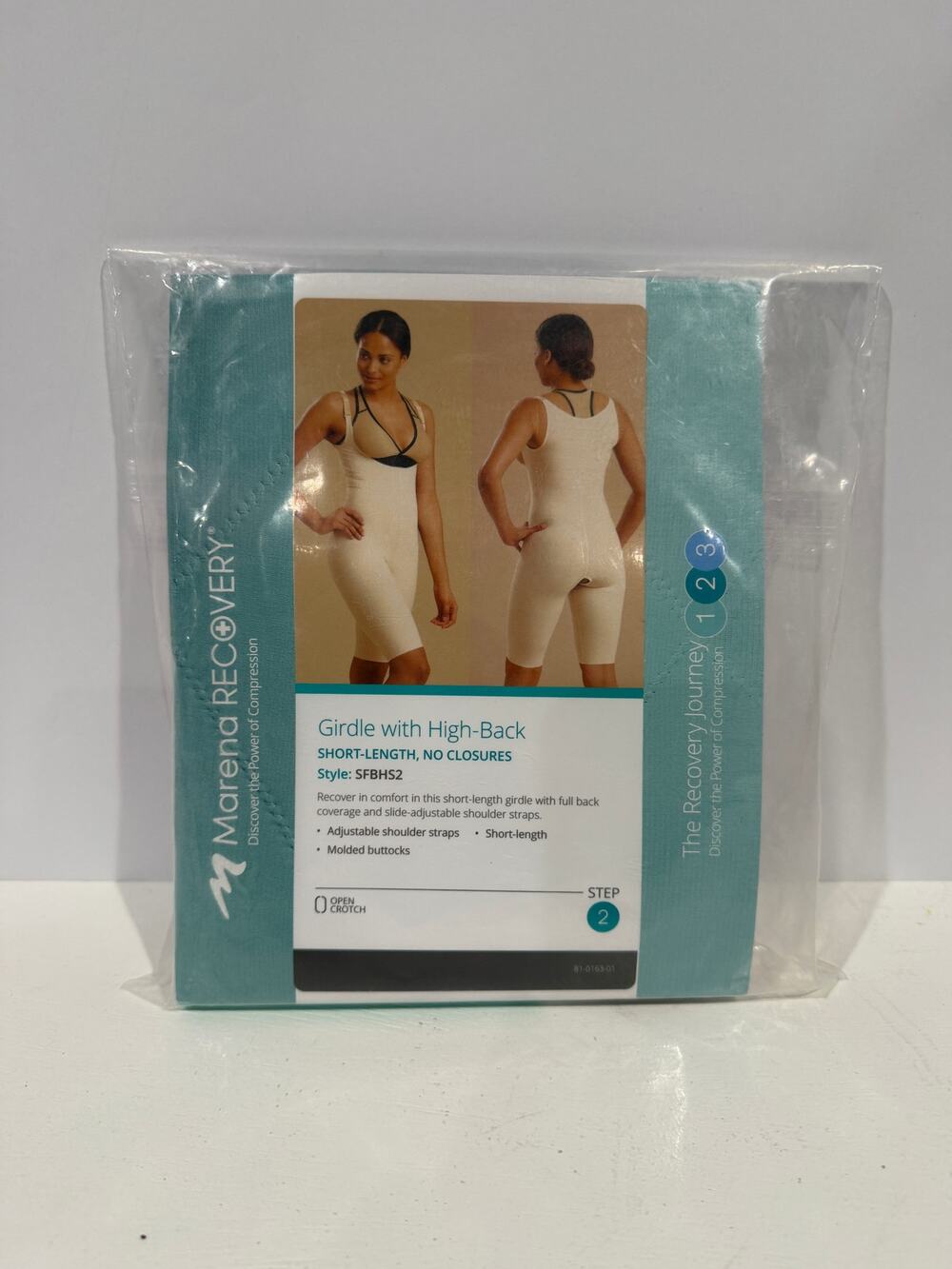 Marena Step 2 Girdle High back Short Length No Closure SFBHS2 XL EXTRA LARGE